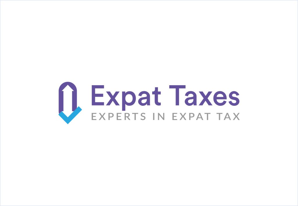 Expat Taxes logo, colour version on white