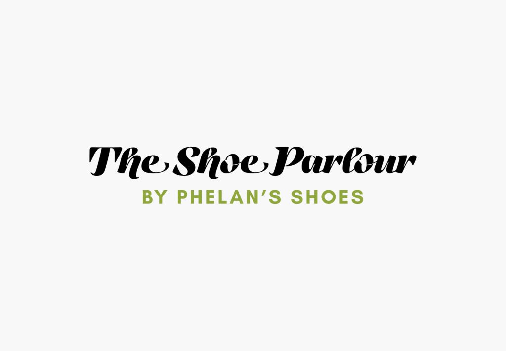 The Shoe Parlour logo, colour version on white