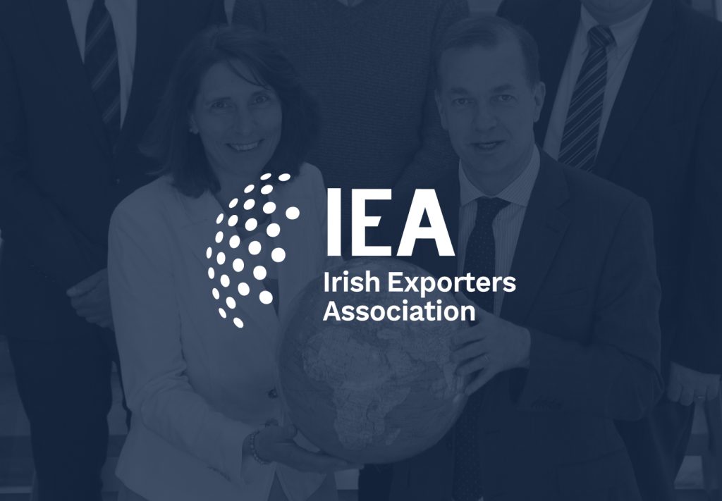 IEA logo, white on dark navy